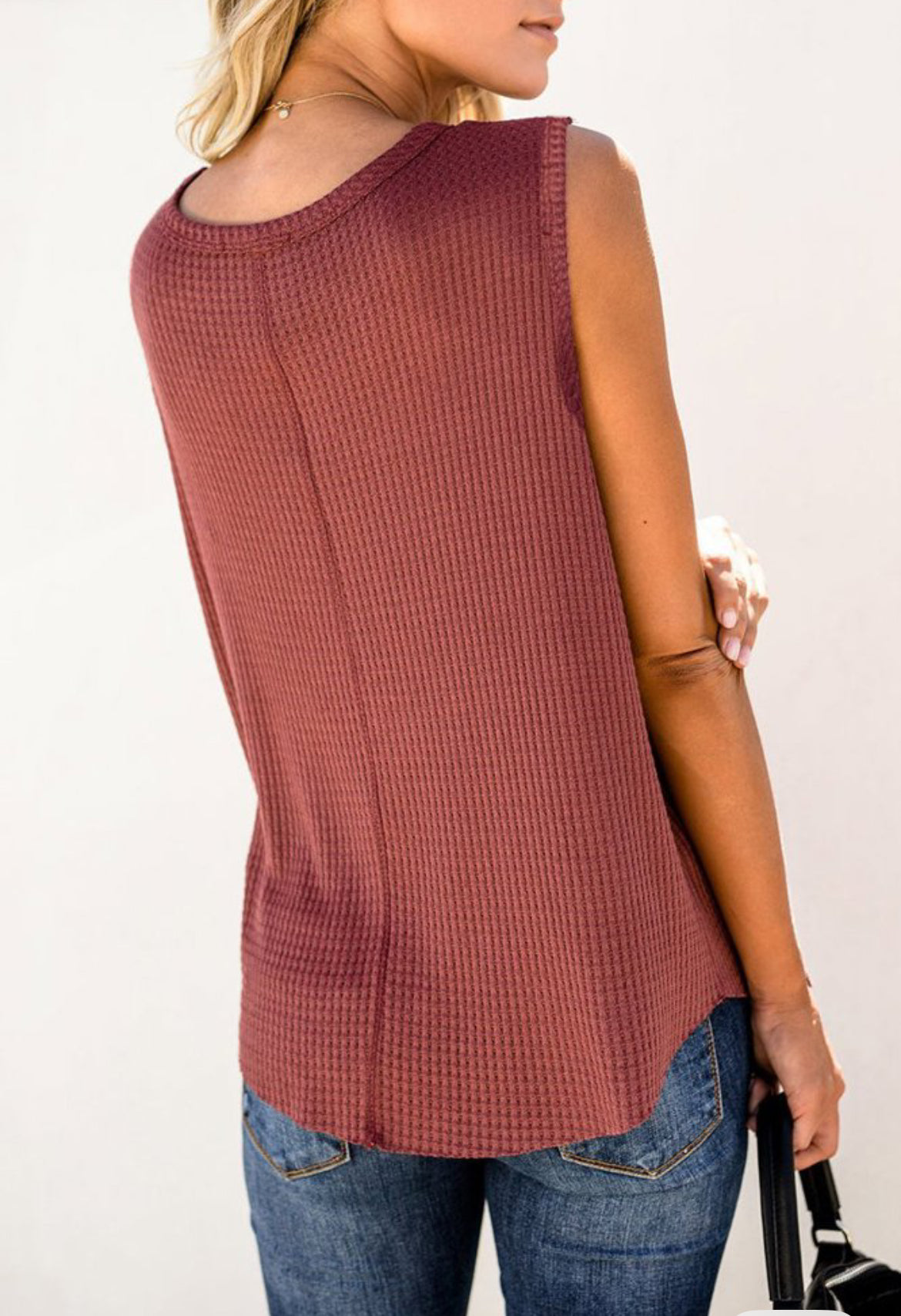 Waffle Knit Flowy Tank | 5 Colors |