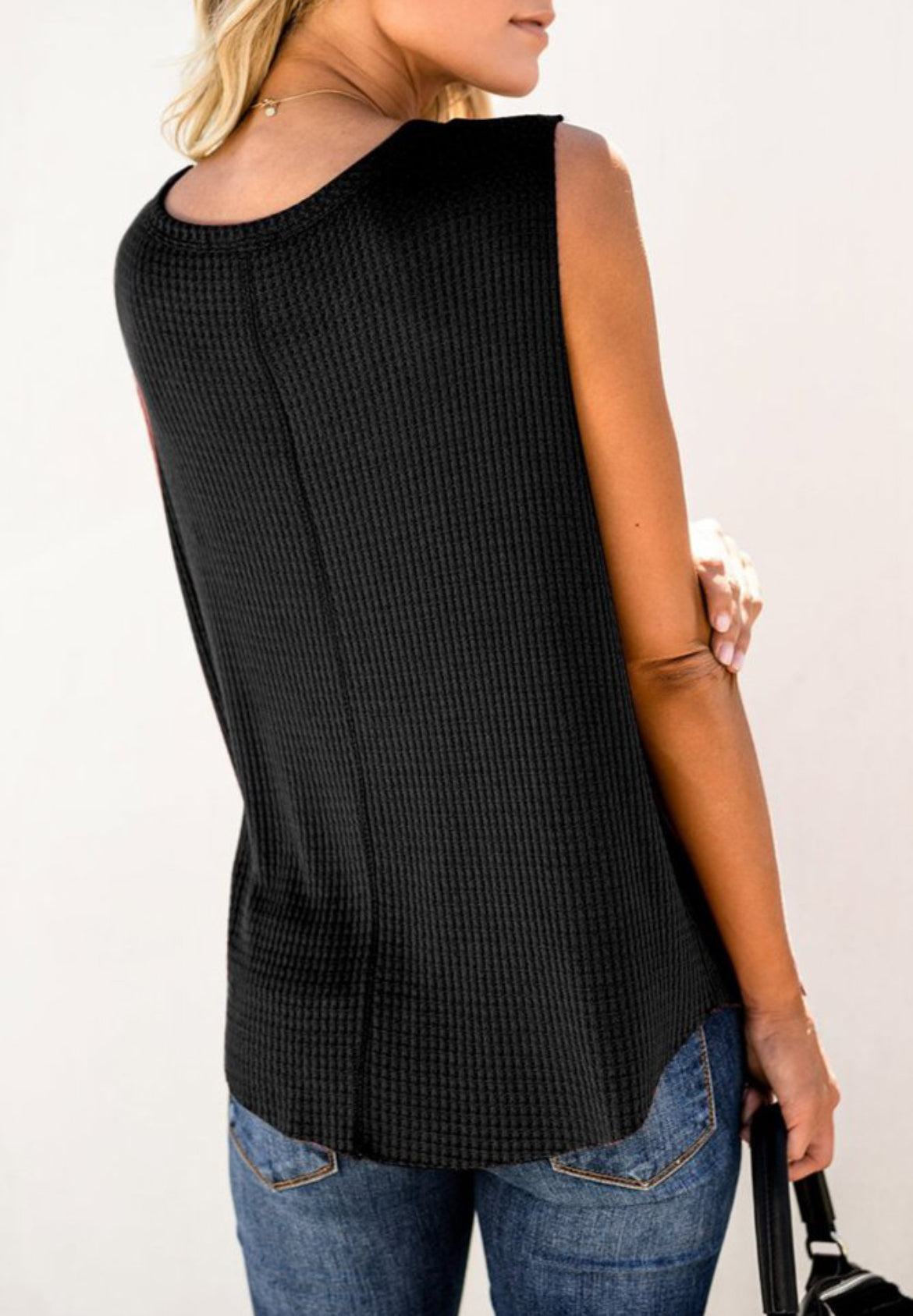 Waffle Knit Flowy Tank | 5 Colors |