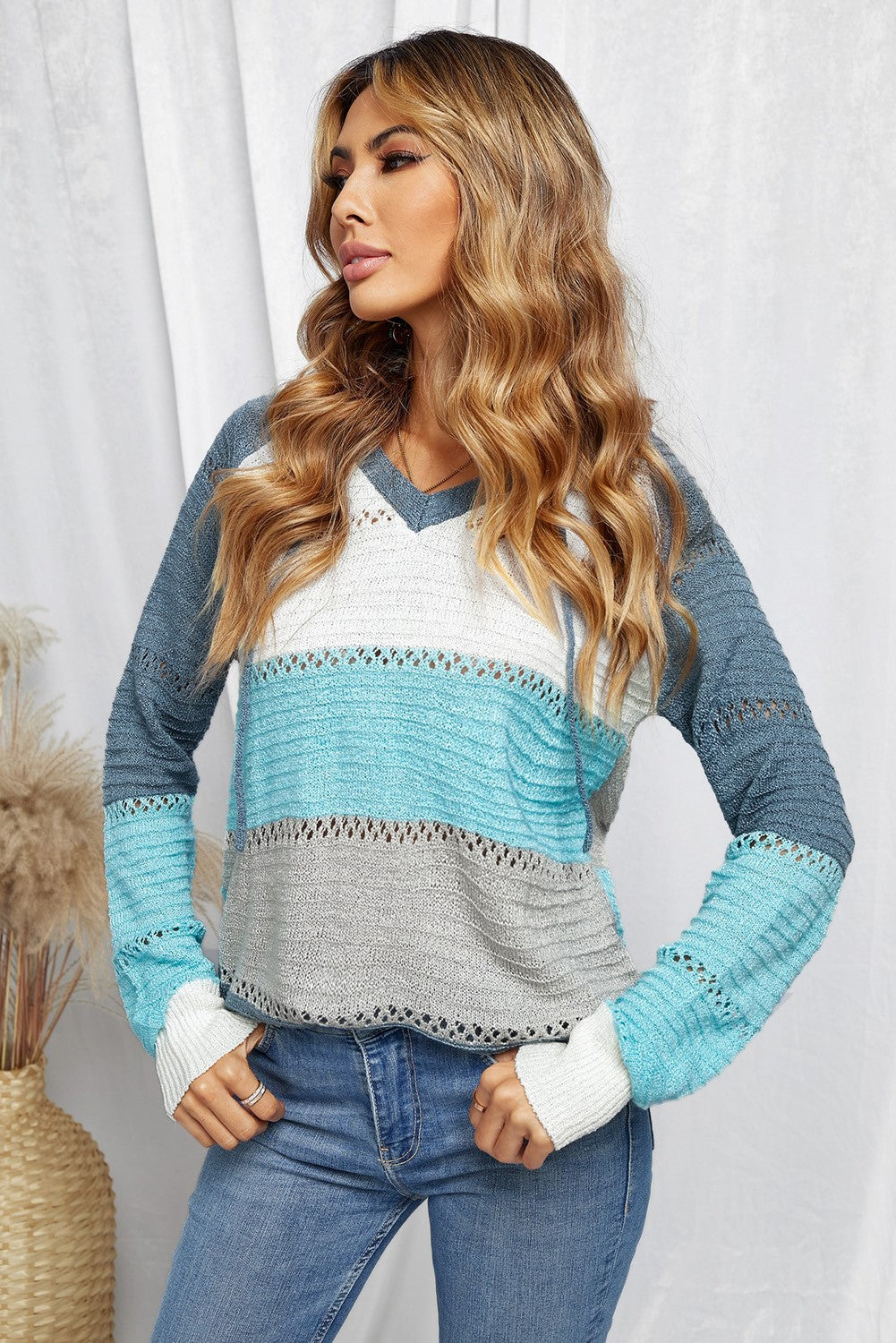 Beach Bonfire Knitted Hoodie | 4 Colors |