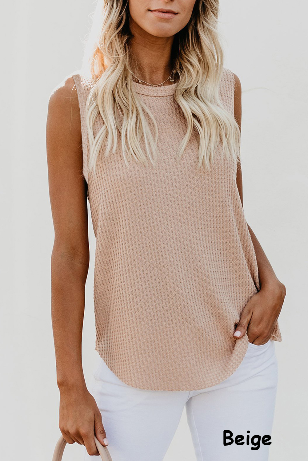 Waffle Knit Flowy Tank | 5 Colors |