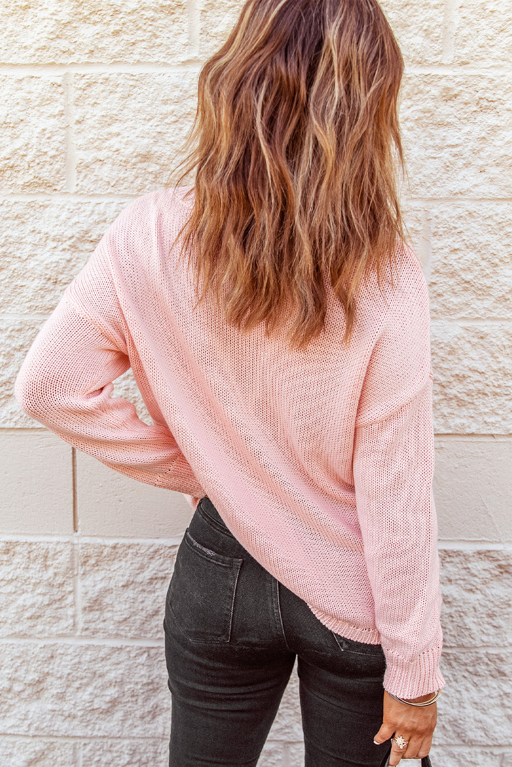 Trendy Knit Ribbed Cuffs Sweater | 2 Colors |