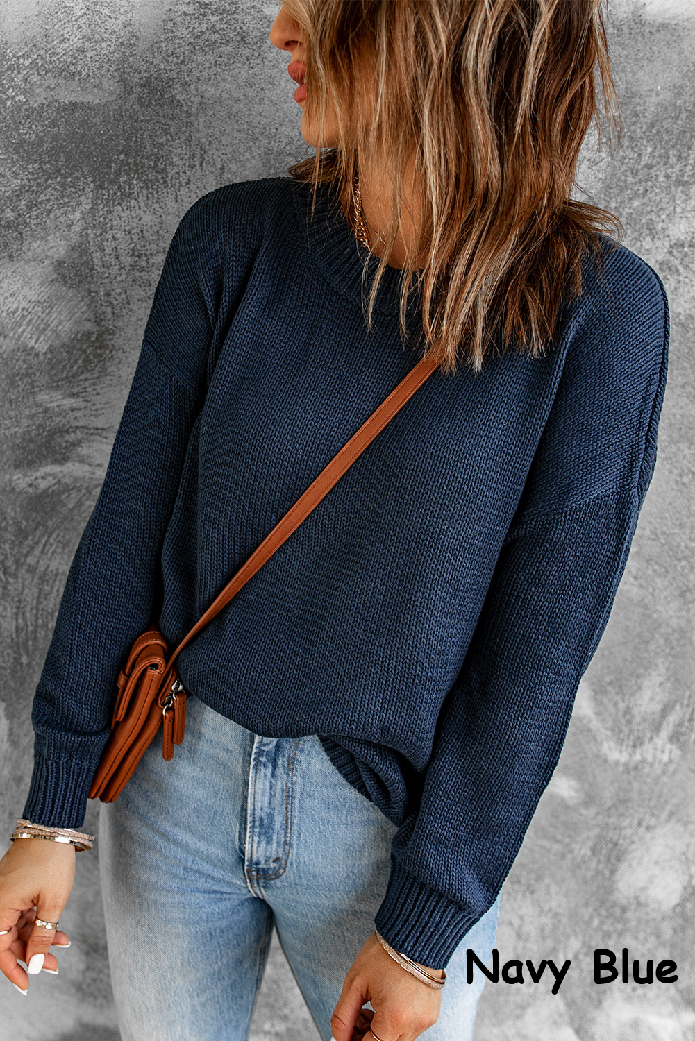 Trendy Knit Ribbed Cuffs Sweater | 2 Colors |