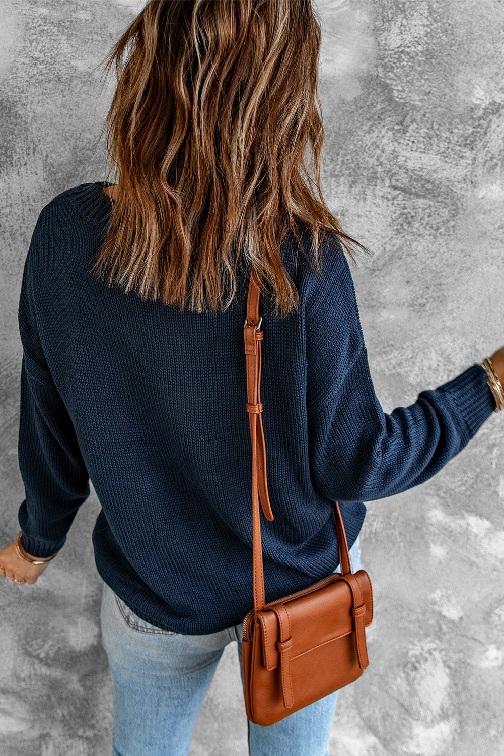 Trendy Knit Ribbed Cuffs Sweater | 2 Colors |