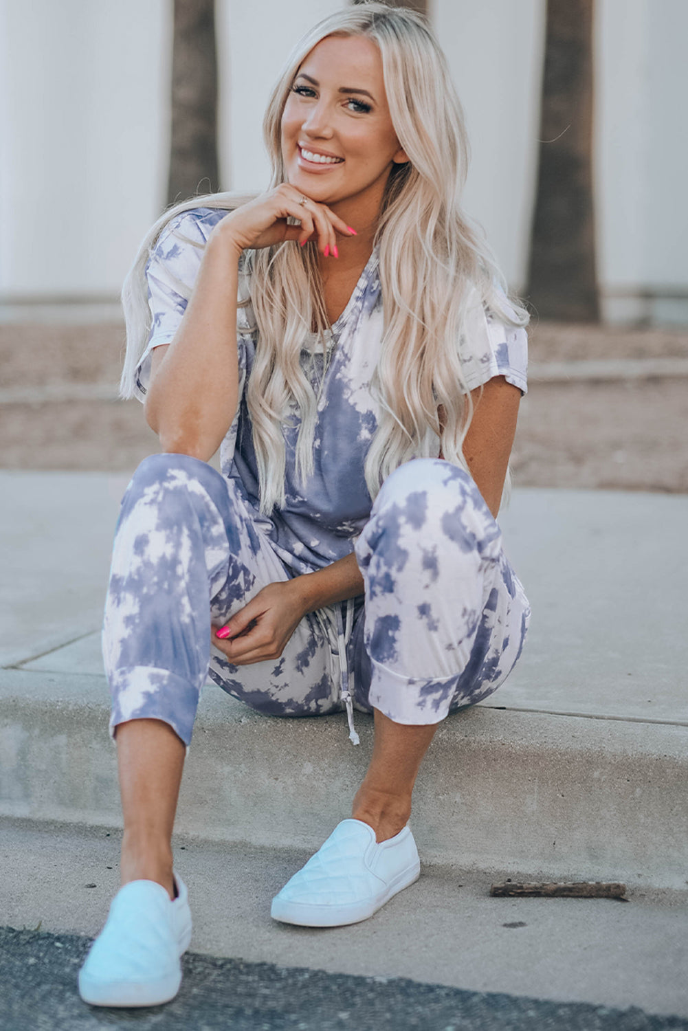 Tie Dye Top and Pants Set