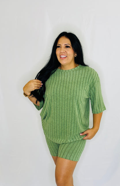 Ribbed Loose Fit Lounge Set