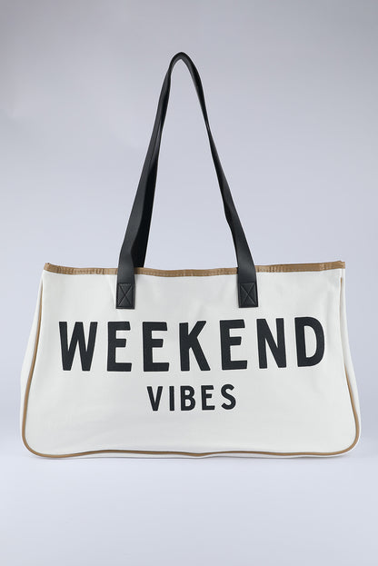 Weekend Vibes Canvas Tote Bag