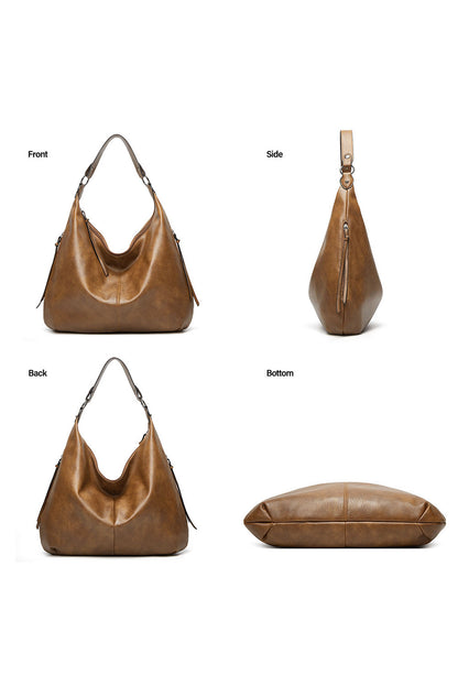 Faux Leather 3 Piece Purse Set