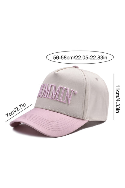 Pink MOMMIN Embroidered Baseball Cap