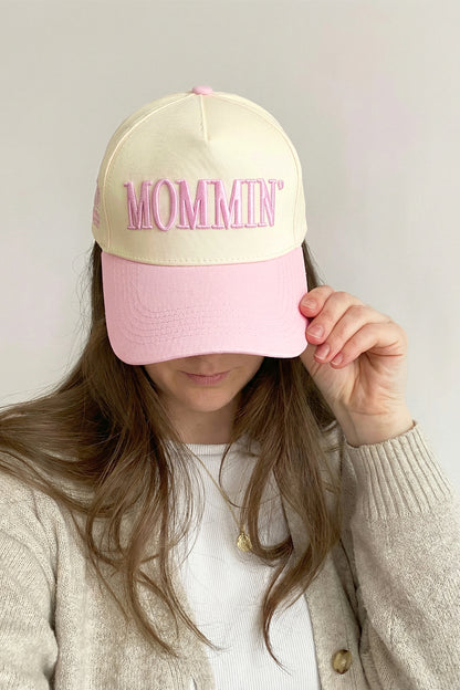 Pink MOMMIN Embroidered Baseball Cap
