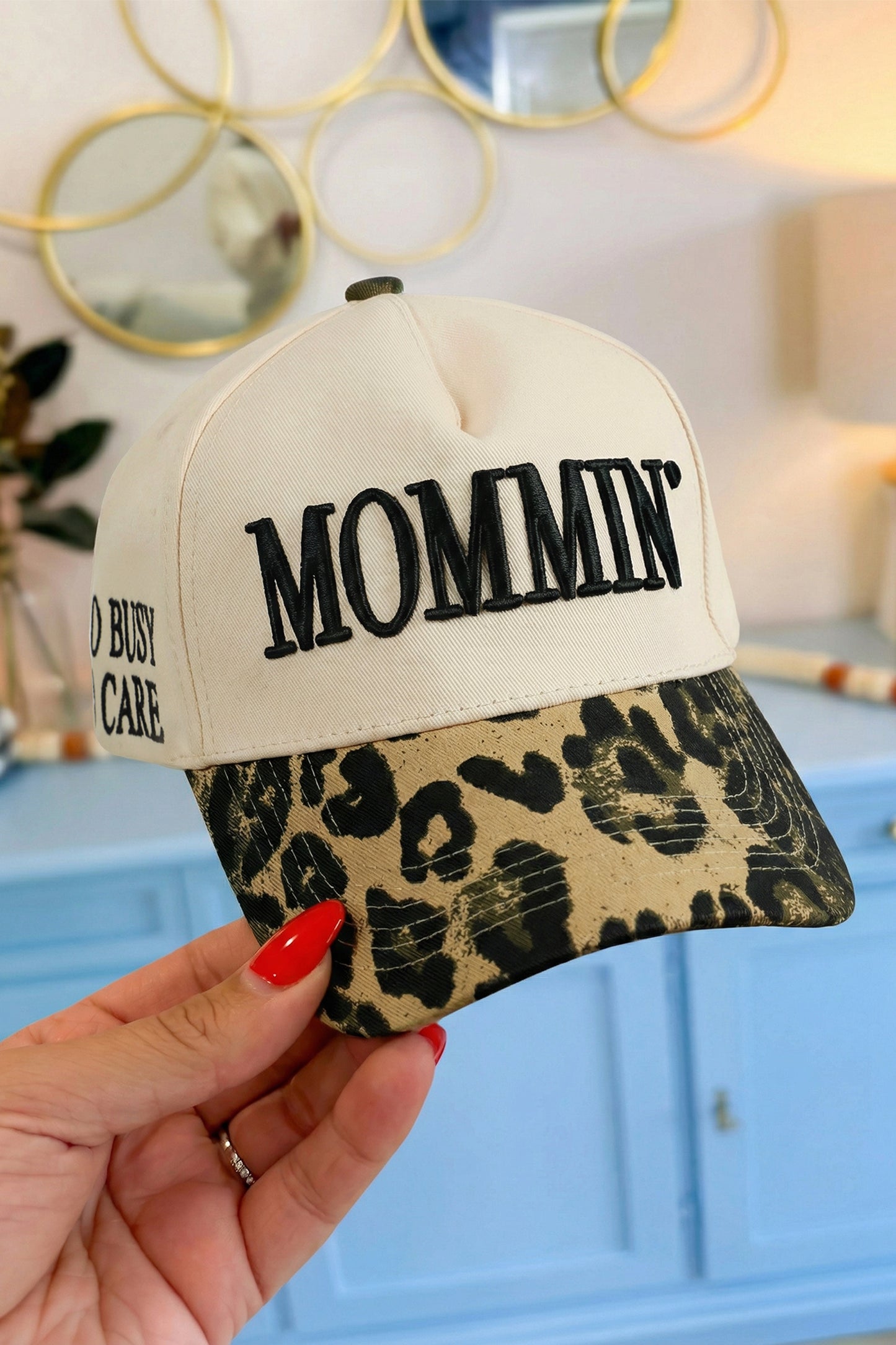 MOMMIN Embroidered Leopard Baseball Cap