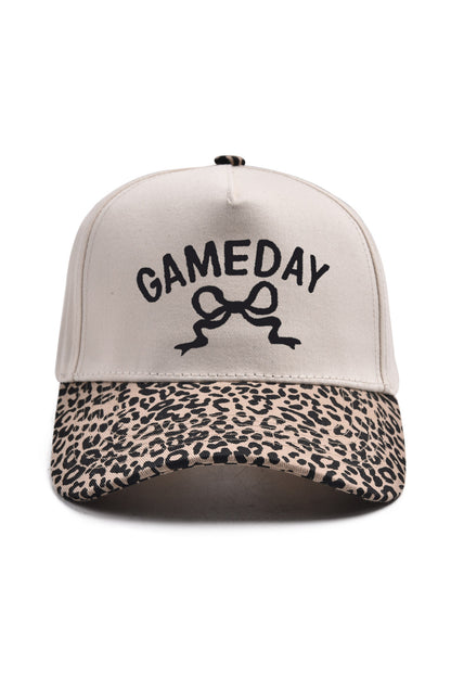 Leopard GAMEDAY Bow Embroidered Baseball Cap