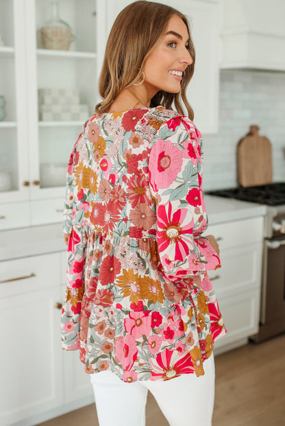 Floral Babydoll Blouse