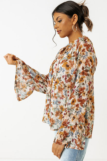 Floral Long Sleeve Blouse