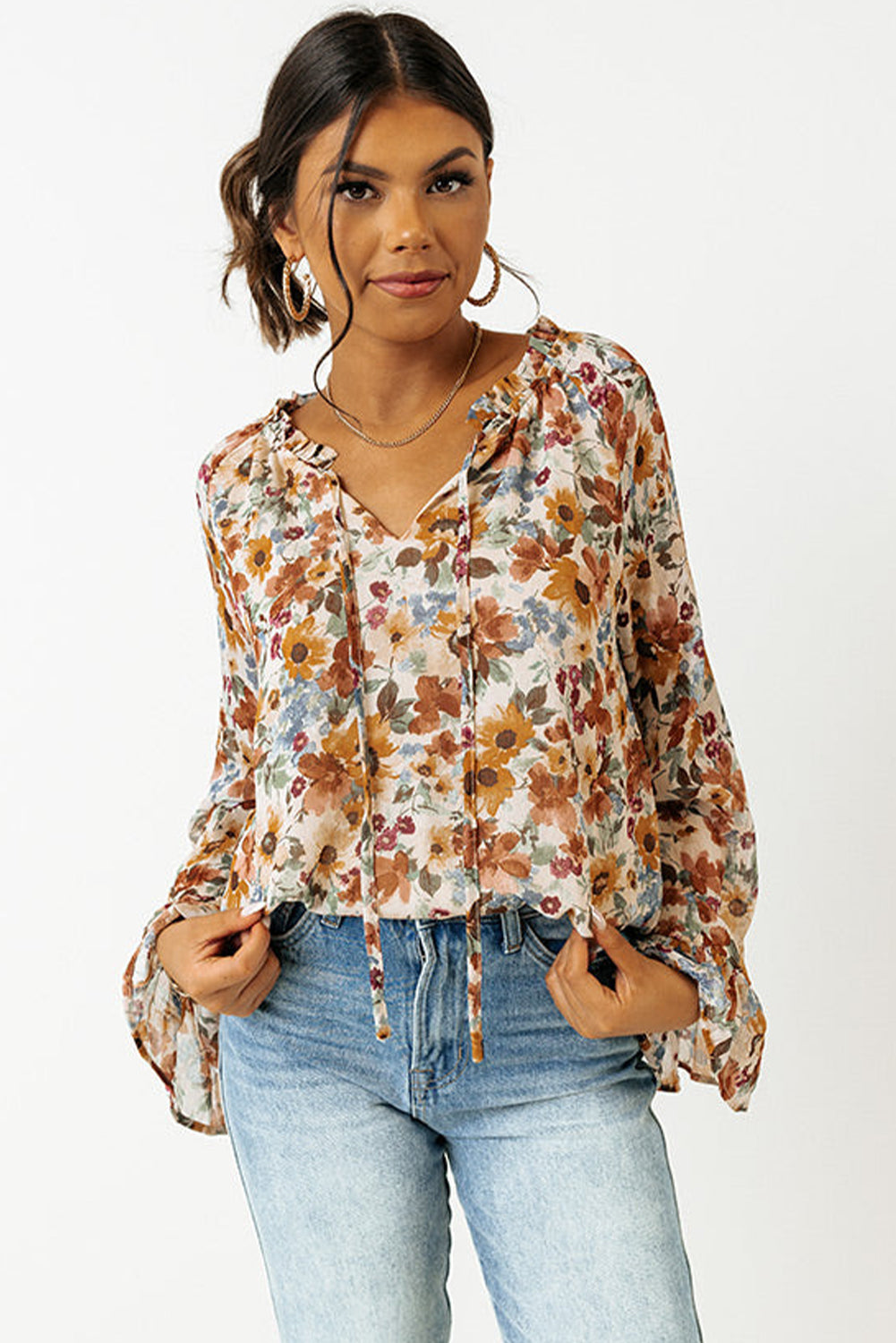 Floral Long Sleeve Blouse