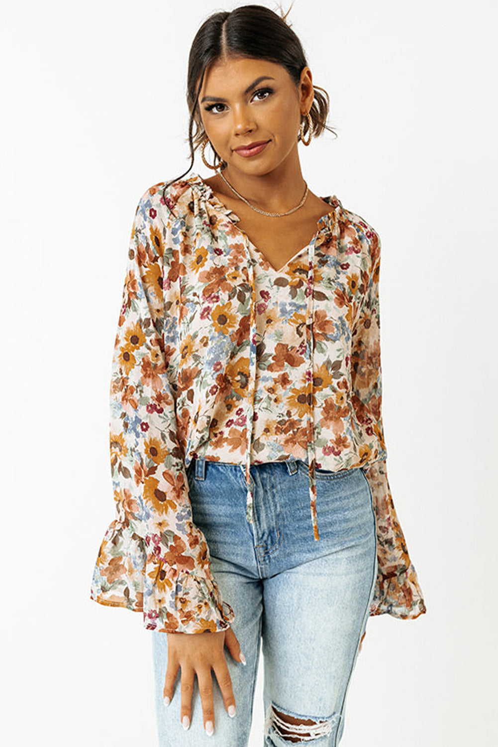 Floral Long Sleeve Blouse