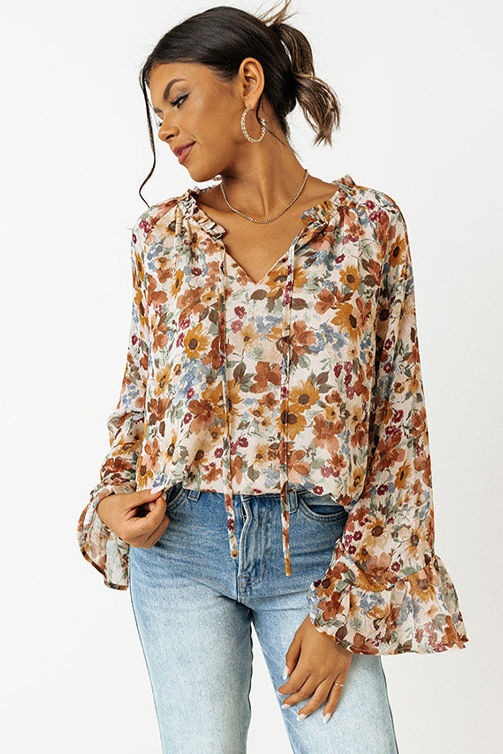 Floral Long Sleeve Blouse