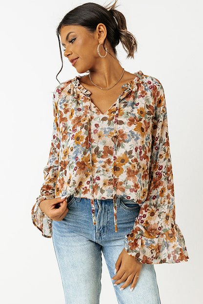 Floral Long Sleeve Blouse