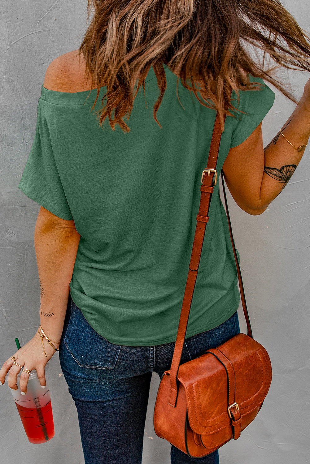 Pocketed Tee with Side Slits