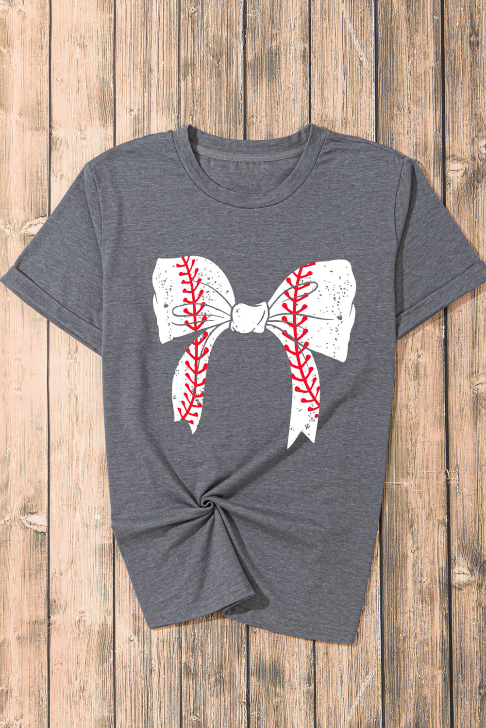 Baseball Bowknot Graphic Tee