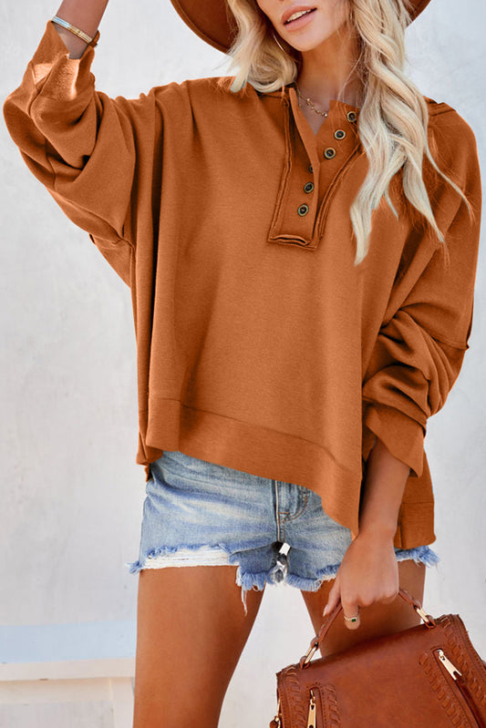 Distressed Raw Seam Pullover Hoodie | 2 Colors |