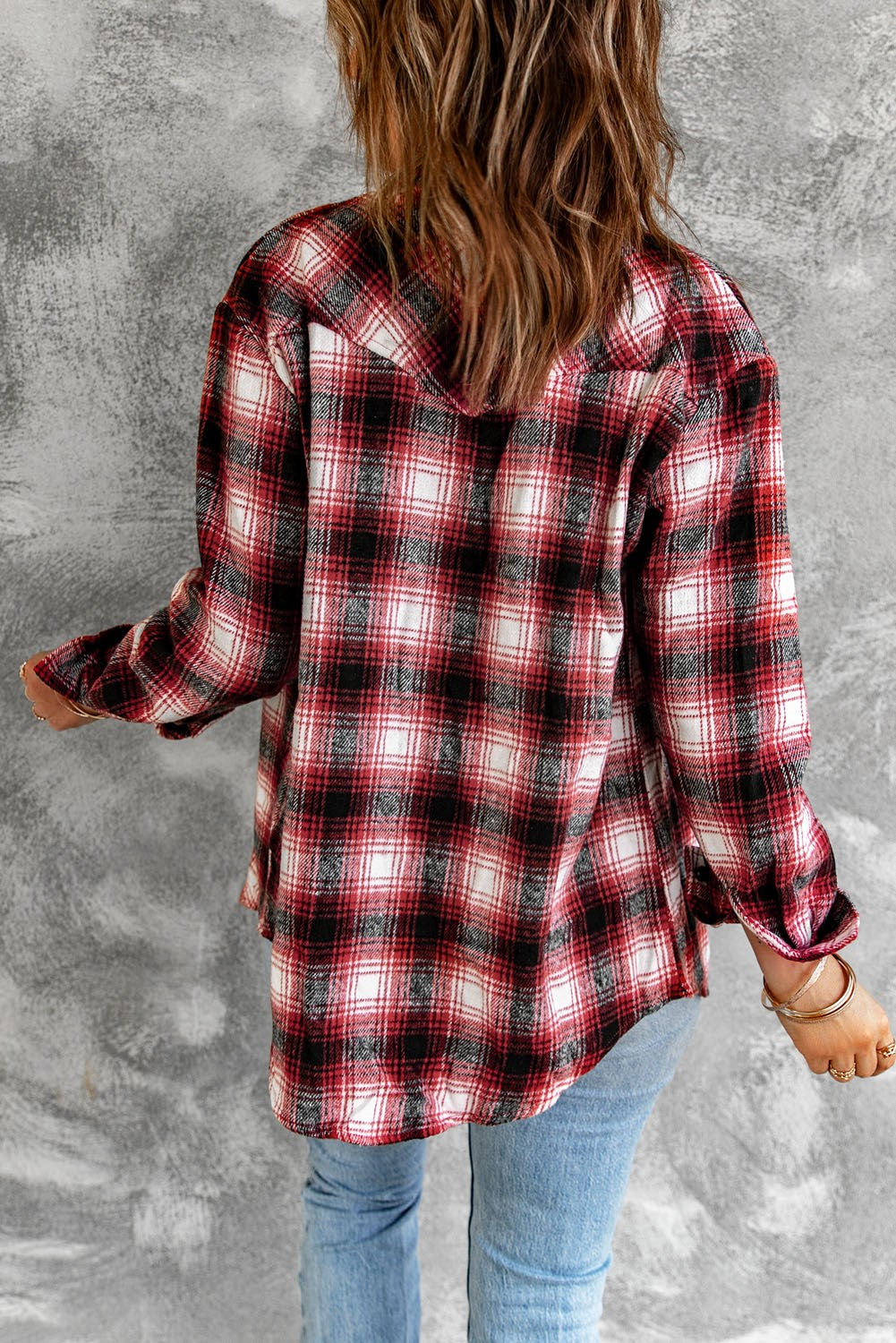 Pocketed Plaid Shacket | 2 Colors|