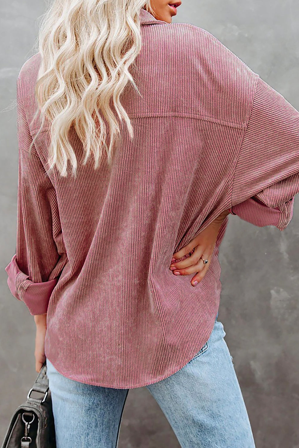 Corduroy Button Pocket Shirt | 2 Colors |