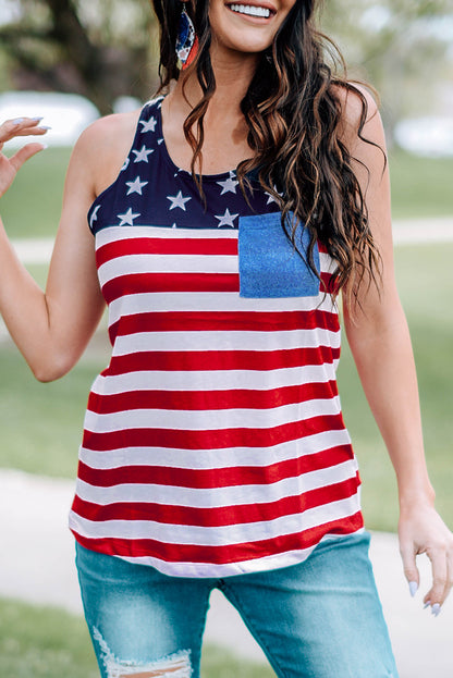 American Flag Tank Top