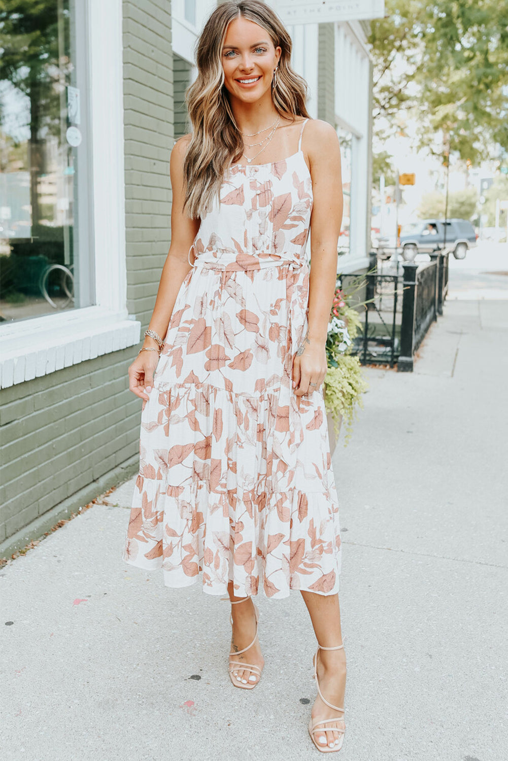 Strappy Floral Maxi Dress