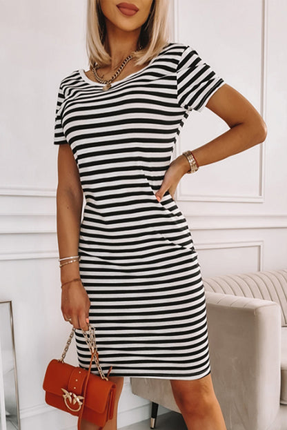 Striped Midi Dress