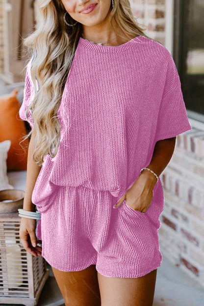 Ribbed Knit Loose Fit Set