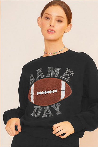 GAME DAY Football Graphic Pullover and Shorts Set