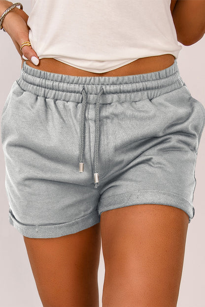 Drawstring Pocketed Casual Shorts | 3 Colors |