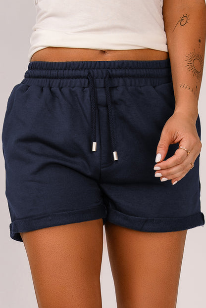 Drawstring Pocketed Casual Shorts | 3 Colors |