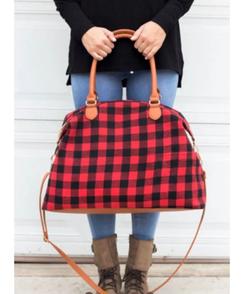 Red Plaid Handbag