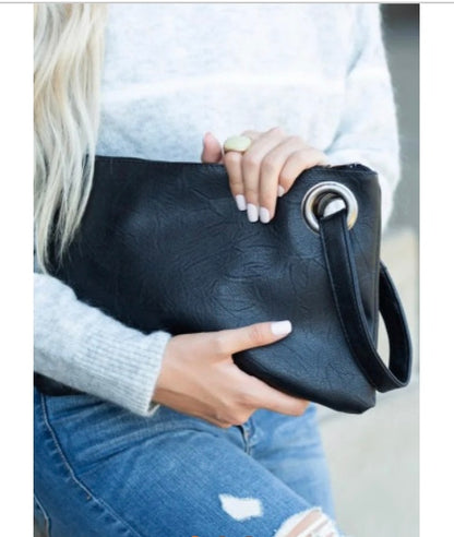 Black Oversized Everyday Clutch