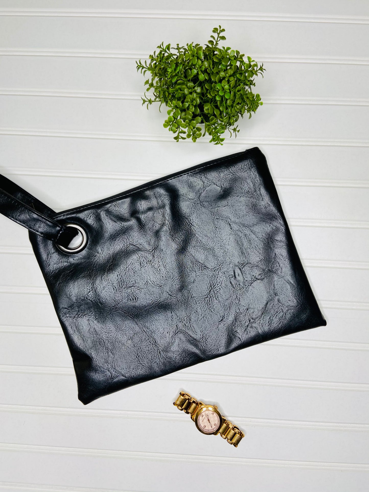 Black Oversized Everyday Clutch